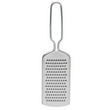 HIC 8.5" Stainless Steel Handy Grater Zester - Grates Hard & Soft Cheeses,...