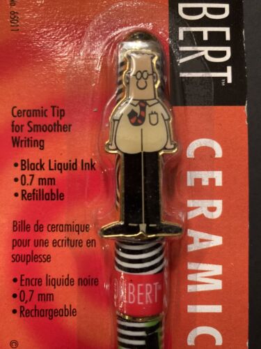 Vintage 1997 NEW DILBERT Pentech Ceramic Roller Black Ink Refillable PEN NOS! - Picture 2 of 3