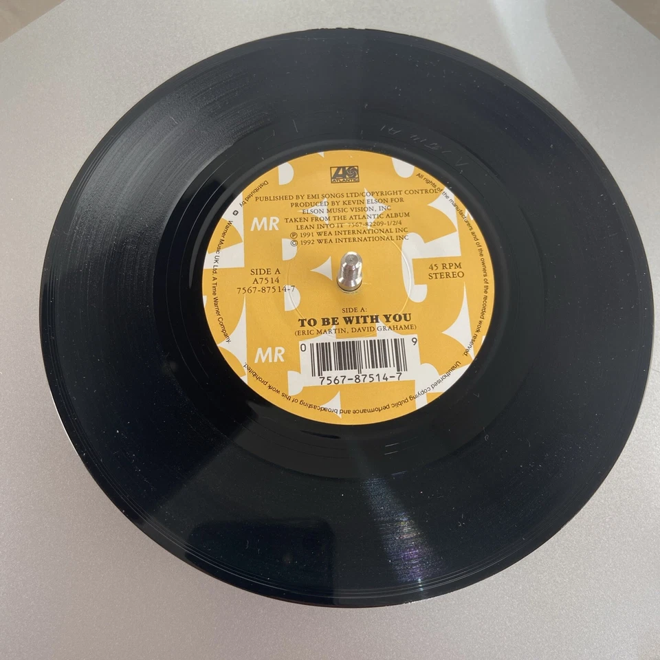 Mr Big - To Be With You / Baba O'Riley - EX- UK 45 - Image 3 of 4