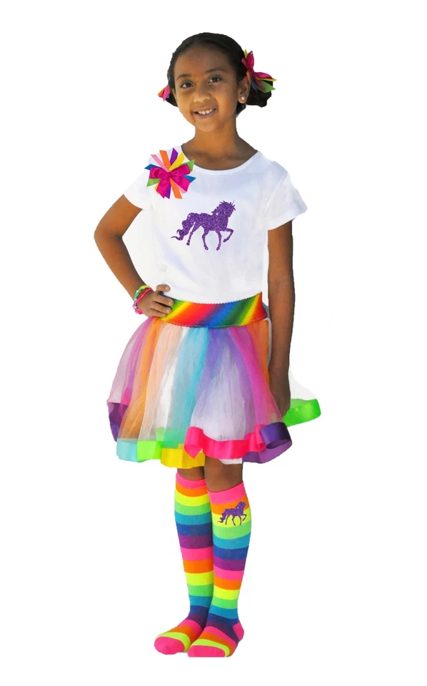 Girls Socks Slime Birthday Party Favors Knee High Stockings Boot Sock Leggings - Image 3 of 4