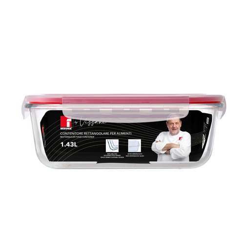 BERGNER by VISSANI Set 4 Contenitori alimenti in vetro borosilicato resistenti - Foto 6 di 8