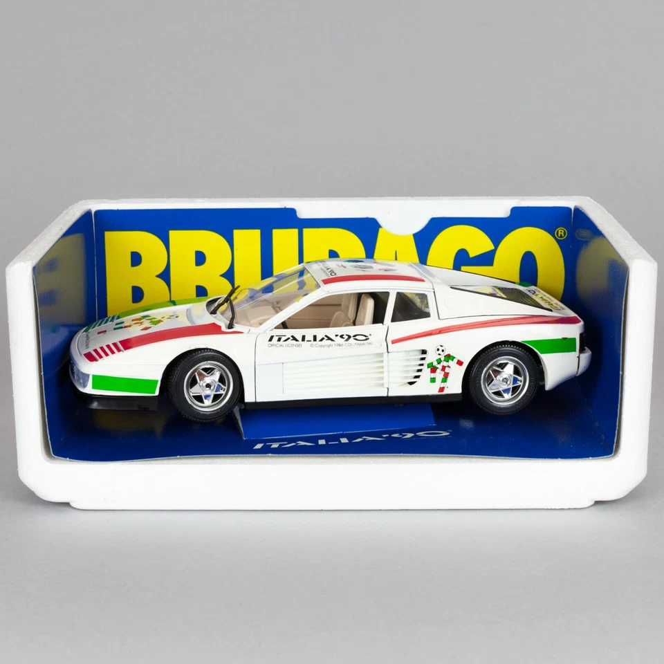 Bburago Ferrari Testarossa Italia 90 (1984) 1:18 COD. 3019 con scatola w box NEW - Immagine 3 di 4