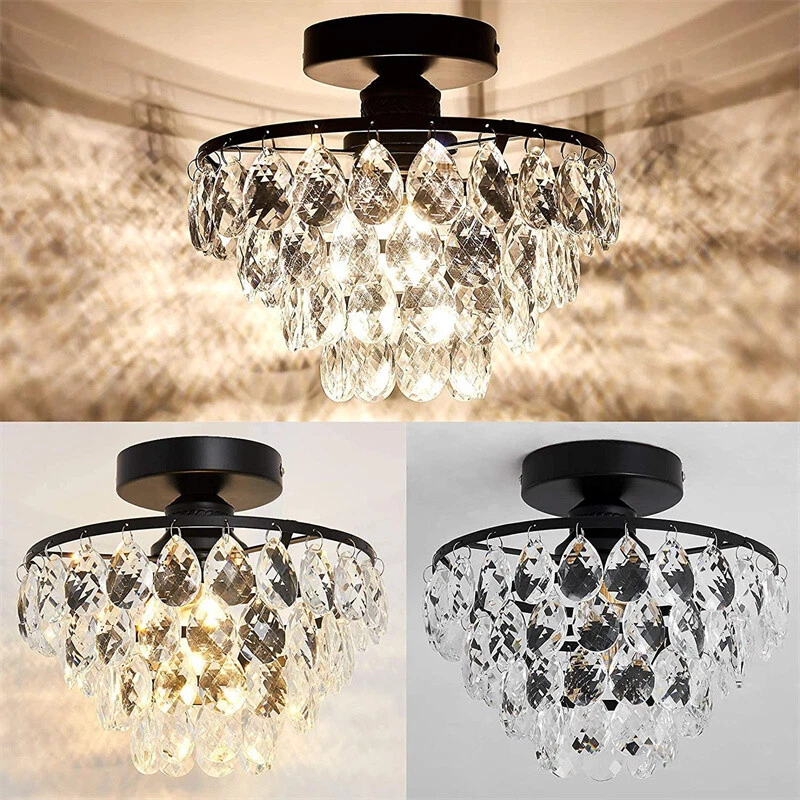Hallway Ceiling Lamp Kitchen Light Crystal Pendant Light Bar Chandelier Lighting - Image 3 of 4