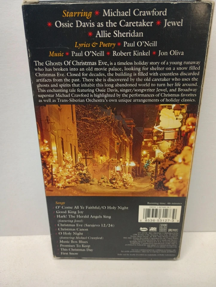 RARE Trans-Siberian Orchestra VHS - THE GHOST OF CHRISTMAS EVE - BY PAUL O'NEILL - Image 2 of 4