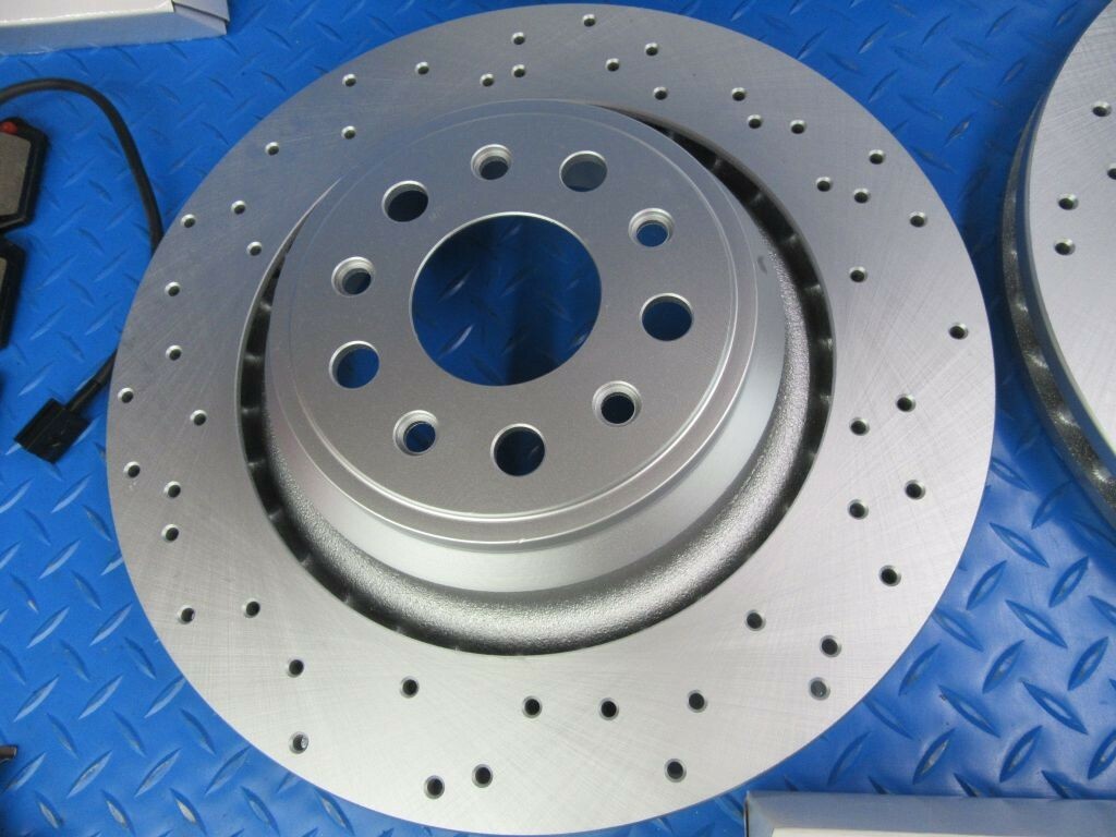 Maserati Ghibli Sq4 S  front rear brake pads rotors LOW DUST #7345 14-16 
