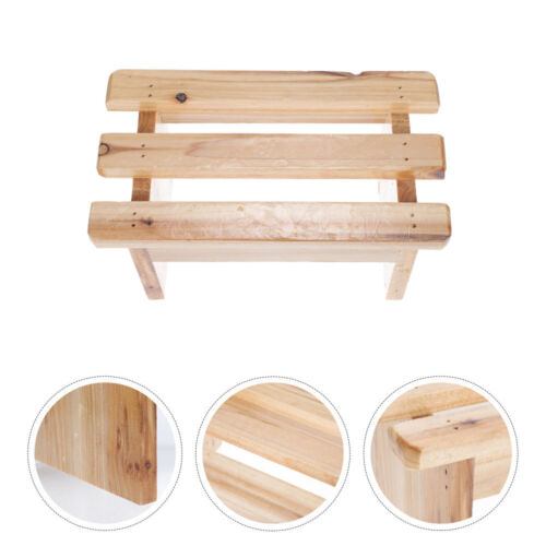 Foot Rest Shower Stool Wood Fumigation Wooden Pedestal for Bathroom Holder Baby