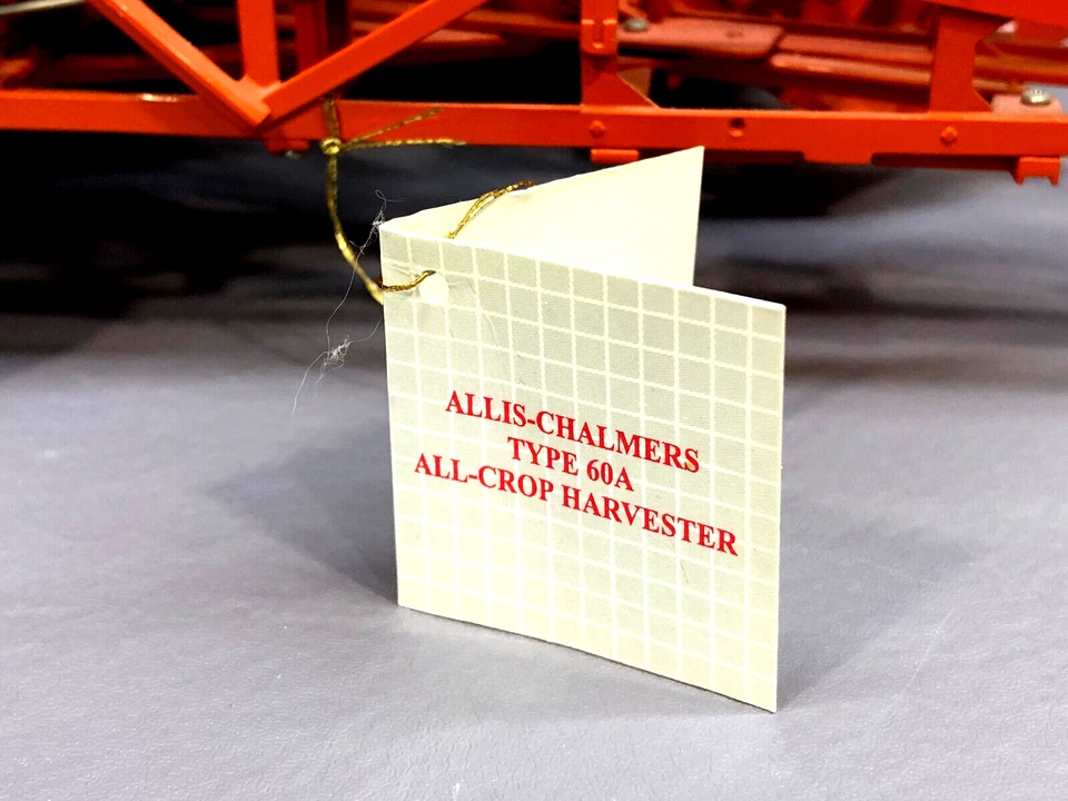Vtg 2002 Franklin Mint 1:12 Diecast ALLIS-CHALMERS ALL CROP HARVESTER Type 60-A - Image 3 of 4