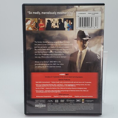 Mad Men Complete Seasons 1 - 3 DVD Widescreen Jon Hamm Very Good