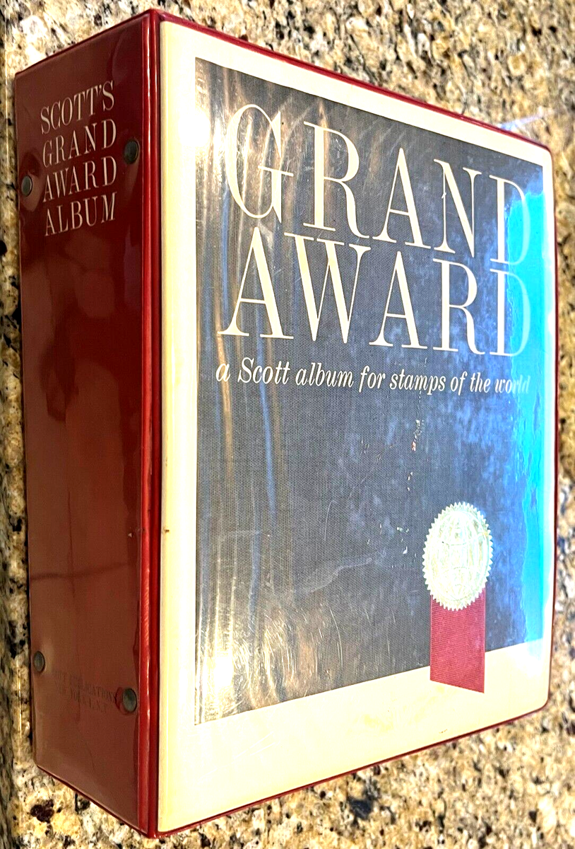 1847-1963 GRAND AWARD SCOTT ALBUM STAMPS OF WORLD 1962 8,400+