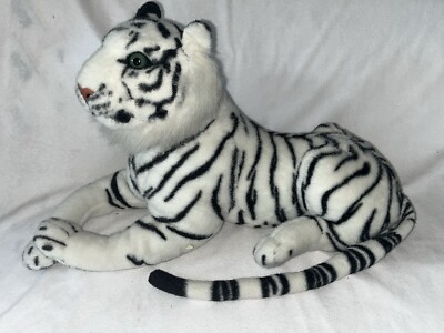 White Tiger Plush 16  Body Realistic Super Soft Big Cats