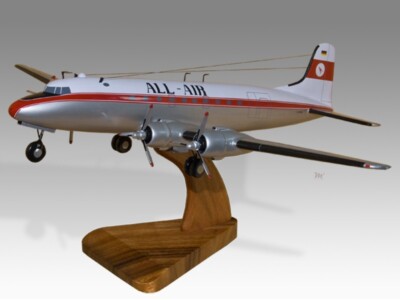Douglas DC-4 All Air Desk Wood Airplane New Model Large Scale 1/100