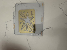 Sizzix Simple Impressions Brass Embossing Folder -- Star 1 38-9573