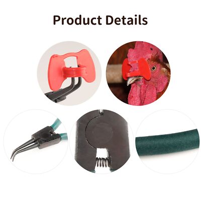 51 Pieces Chicken Pinless Peepers with Pliers Anti Pecking