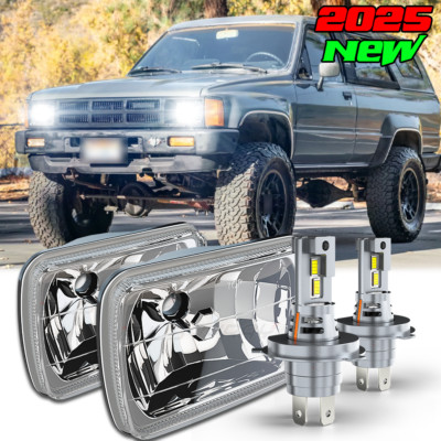 Newest 2PC 7x6'' LED HI/LO Headlights H6054 for Toyota 4Runner SR5 1984-1991
