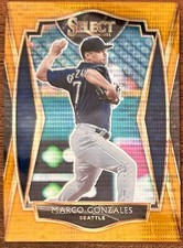2021 Select Baseball Marco Gonzales /18 Orange Pulsar Prizm RC #156 | Mariners