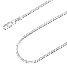 Gargantilla Panza de Vivora 3mm PLATA .925 HECHO EN MEXICO 