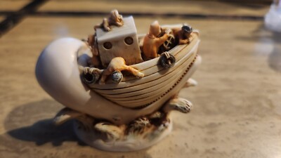 HARMONY KINGDOM SPLASHDOWN HUMPBACK WHALE TRINKET BOX FIGURINE Vintage 97 TJWH3