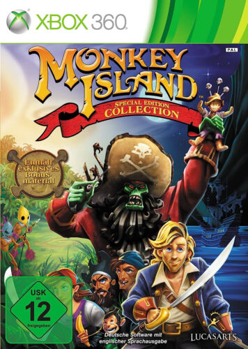 Gioco Xbox 360/X360 - Monkey Island Special Edition Collection (con IMBALLO ORIGINALE) PAL - Foto 1 di 1