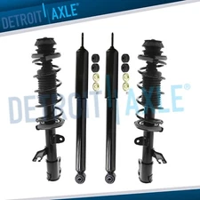 Front Struts w/ Coil Springs and Rear Shocks Kit for 2012-2019 Nissan Versa Note