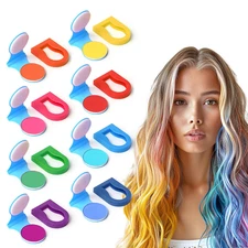8 Colors Temporary Hair Chalk Hair Dye for Girls Kids Adults, Washable Hair 