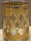 6 Culver Valencia Gold Gilded Filigree Lowball Rock Glasses 22K MCM Barware  — photo 4