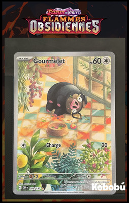 Pokemon Karte Gourmelet 209/197 EV3 Obsidianische Flammen OBF Scharlach und Lila