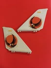 Vintage 1983 Hasbro GI Joe Skystriker Set of Two Rear Tail Fins Part