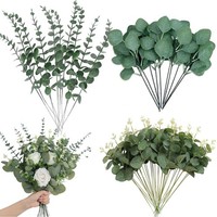Eukalyptus Zweige KüNstlich Deko Pflanzen Hochzeit Wohnzimmer 30 StüCk 38 Cm