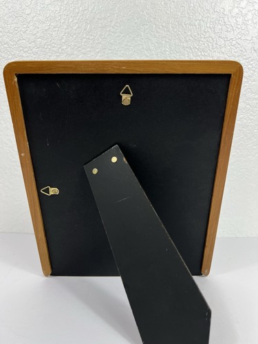Menge 3 MCM Teakholz Bilderrahmen mit abgerundeten Ecken hält 8" x 10" Bild - Bild 5 von 6