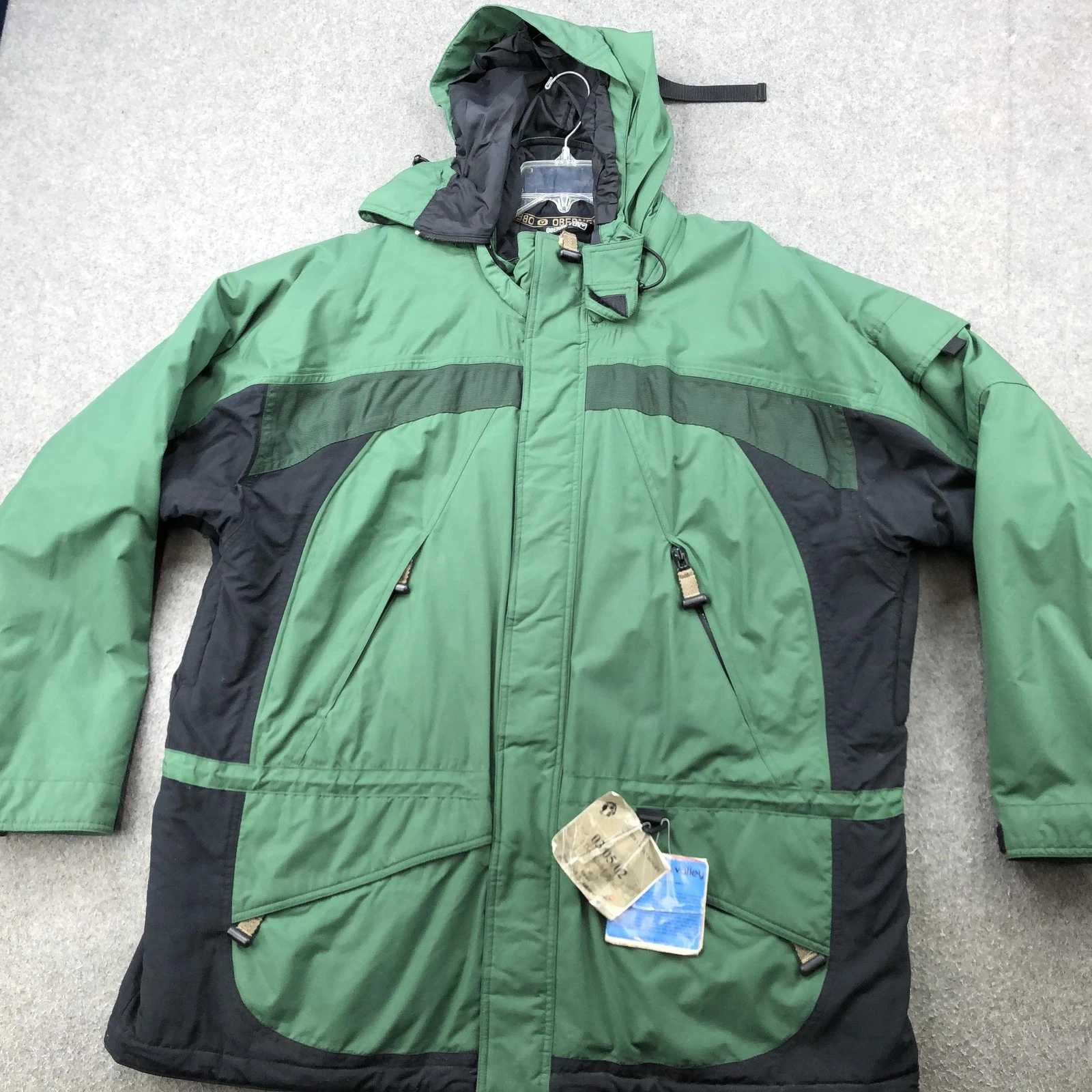 Vintage Obermeyer Jacket Mens XL Green Black Hooded Ski Snow Winter Parka
Opens in a new window or t