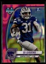 2024 Topps 1st Bowman Chrome University Pink Lava Refractor #33 DJ Giddens