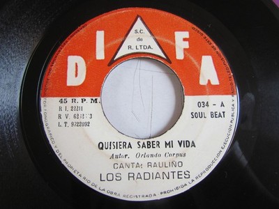 LOS RADIANTES «PARA NELLY/QUISIERA SABER DE MI VIDA» CUMBIA PSYCH GUITAR PERU