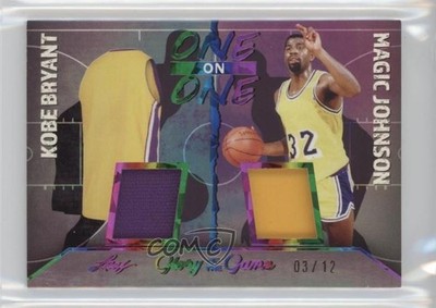2025 Leaf Glory of the Game Holo Rainbow 3/12 Kobe Bryant Magic Johnson HOF 17uv
