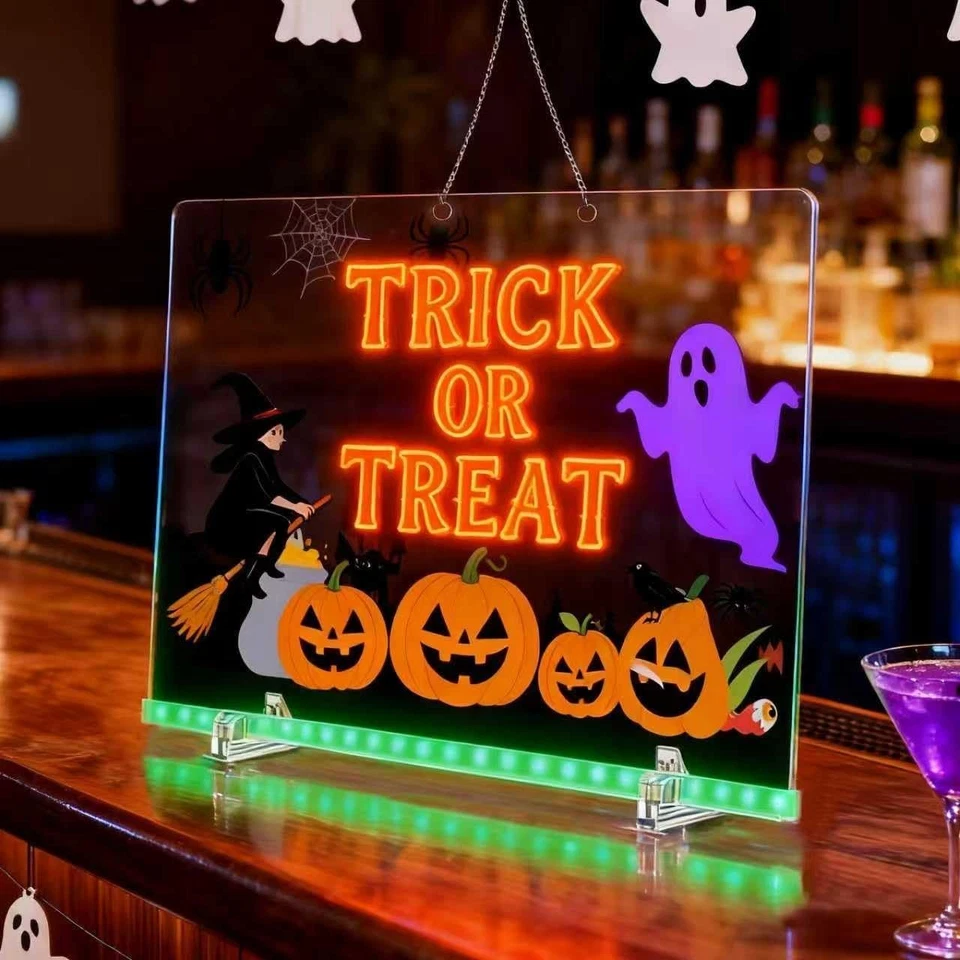 LED Note Board With 7 Colors Dry Erase Light Up Large Acrylic Kids Gift - Image 3 of 4