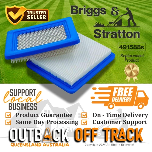 Air Filters 2 pc Lawn Mower for Briggs & Stratton Victa Rover Masport Honda Toro - Picture 3 of 8