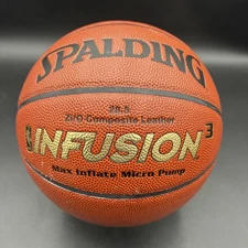 SPALDING INFUSION 3 28.5” BASKETBALL David Stern Comp Leather Micro-Pump