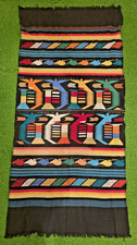 VINTAGE 1979 GUATEMALA MAYAN TAPESTRY, WALL HANGING - HANDWOVEN, QUETZAL BIRDS