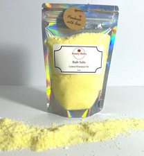 Lemon Bath Salts Epsom Salt Bath Soak Handmade Gift for Her Body Relaxing Spa