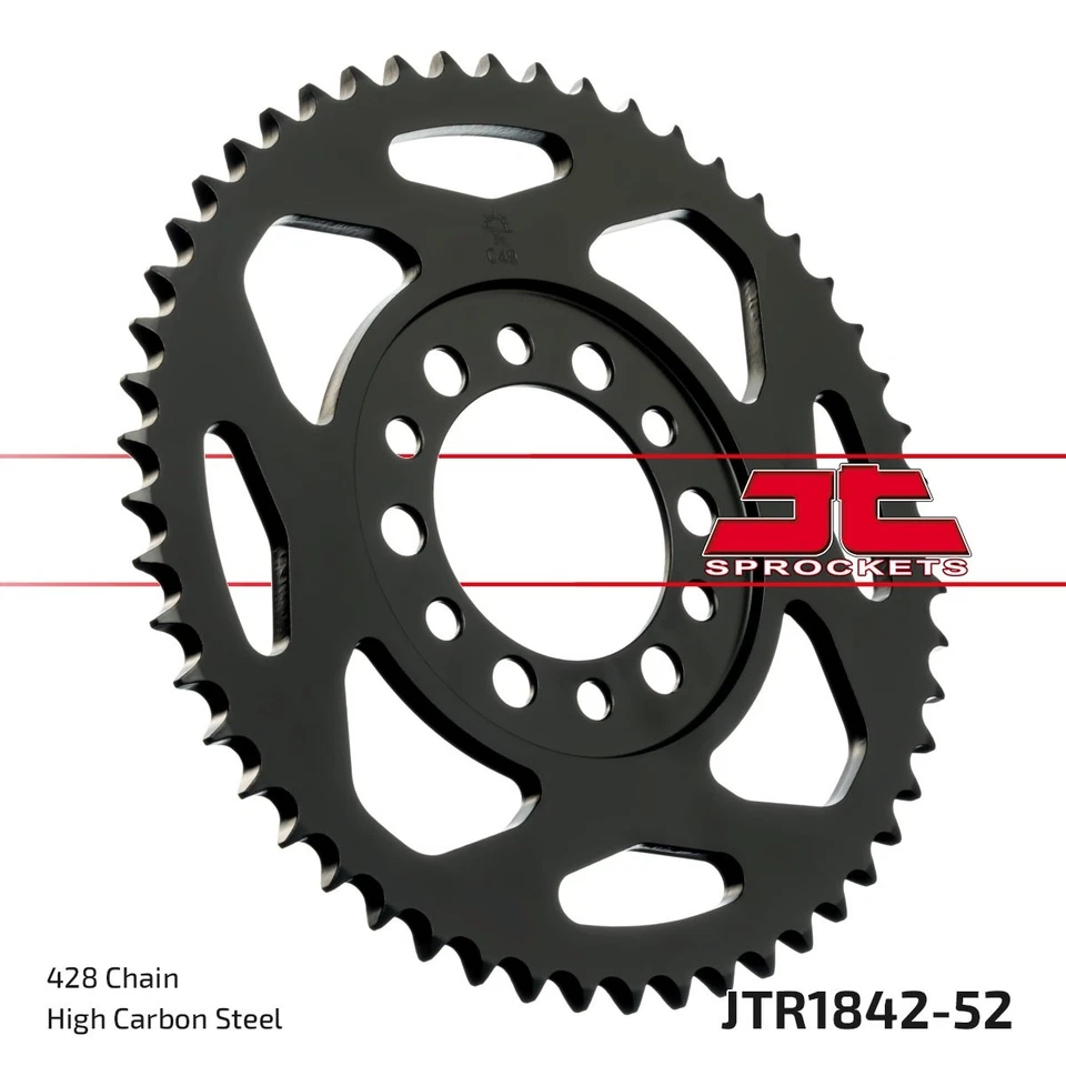 52 Tooth Sprocket Pitch 428 Type JTR1842 for Yamaha XT 350 / TW 125 200 - Image 3 of 4