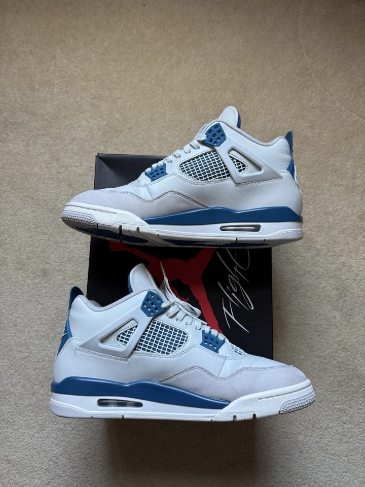 Zapatillas Hombre Air Jordan 4 Retro Talla 11 Azul Militar 2024, FV5029 141 Foto 2 de 4