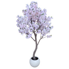 260cm XXL Artificial Cherry Blossom Tree with Decorative Planter