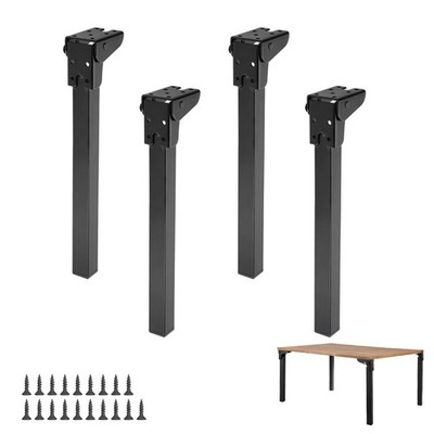 Folding Table Legs 4 Pcs 12 Self-Locking Foldable Furniture Legs with Screws