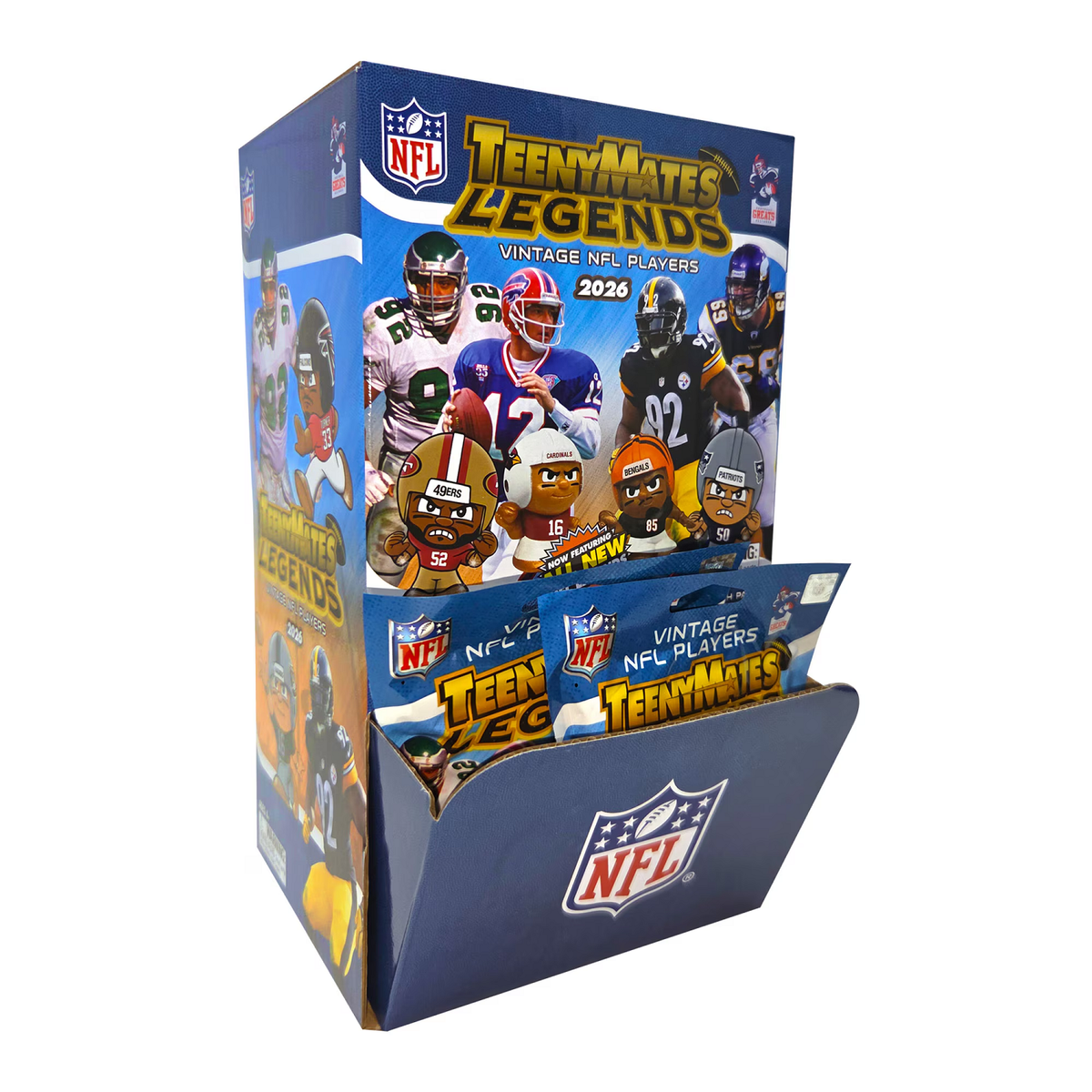 NFL Legends 2026 TeenyMates Figurines Mystery Box (32 packs