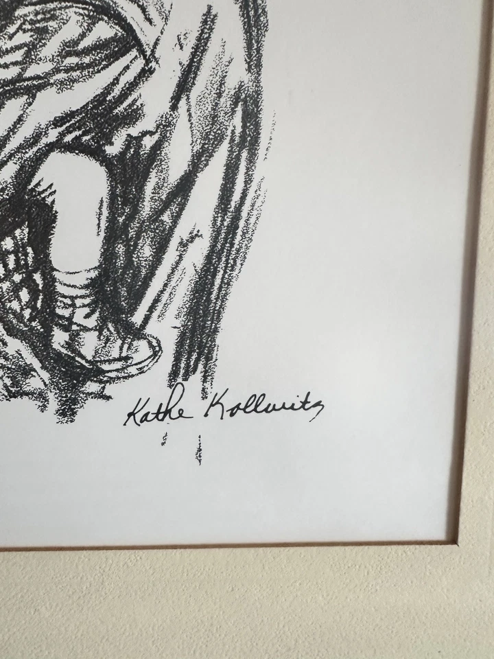 KATHE KOLLWITZ Original Vintage Farewell Death Mother & Child Etching Lithograph - Image 3 of 4