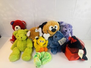 Boyds Bears Sesame Street Plush Toys Mixed Lot Teddy Bears Dog Bird 2000