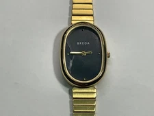 Breda Jane Series Watch Gold Midnight Women Needs Battery Parts/Repair