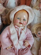 Antique Composition Baby Dimples Doll. 19. Eih Horsman