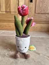 Jellycat Amuseable Tulip BNWT *read desc* Retired plush plant pot flower gift