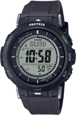 CASIO ProTrek PRG330-1 Quartz Digital Men Gray-Dial Black-Band Wristwatch [T52TM