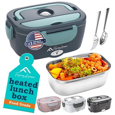 APSARAS Electric Lunch Box 60-80W Food Heater, 3in1 Ultra Quick Heated Lunch ...
